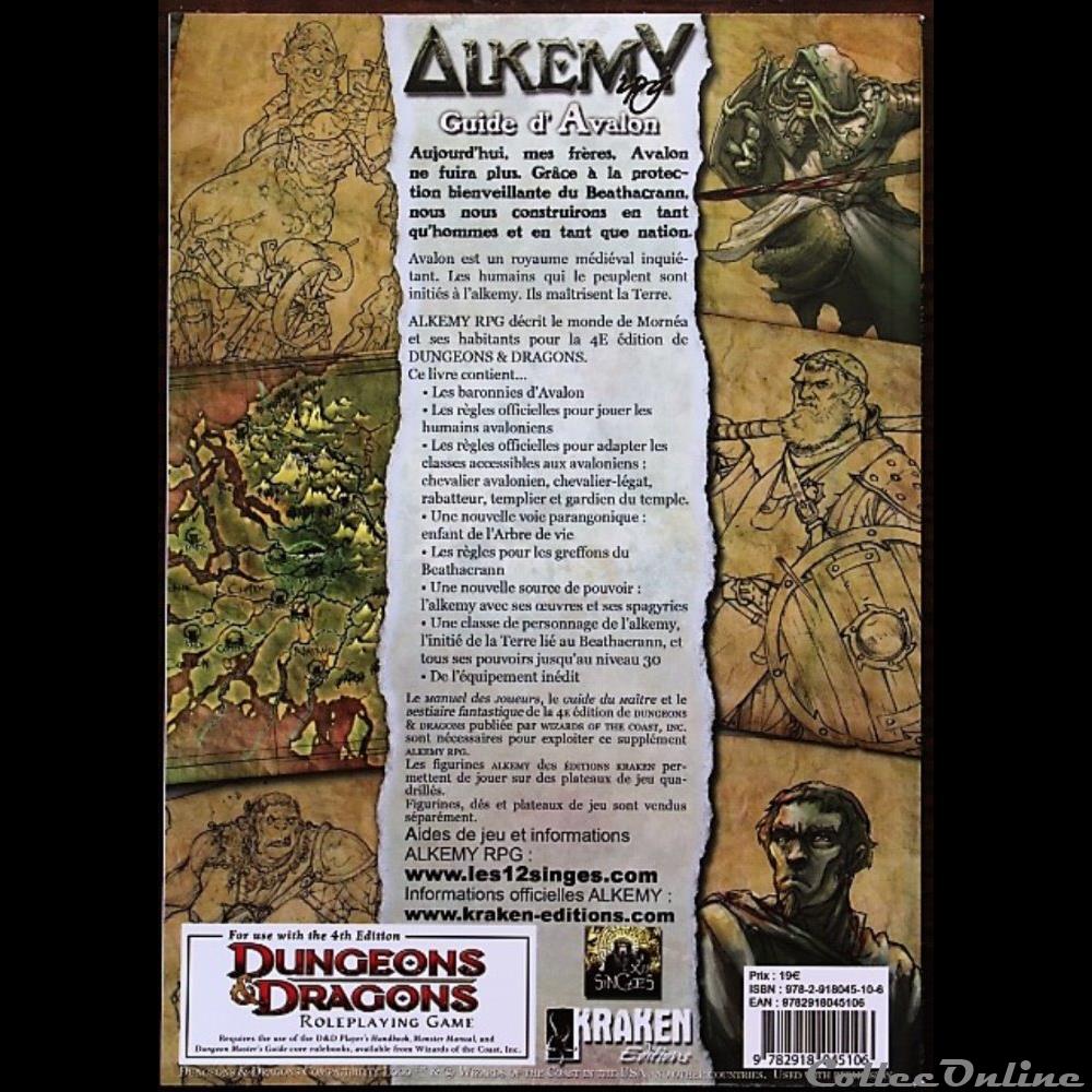 Jeu de rôle - Alkemy - Guide d'Avalon jeux jouet jeu de role alkemy guide avalon