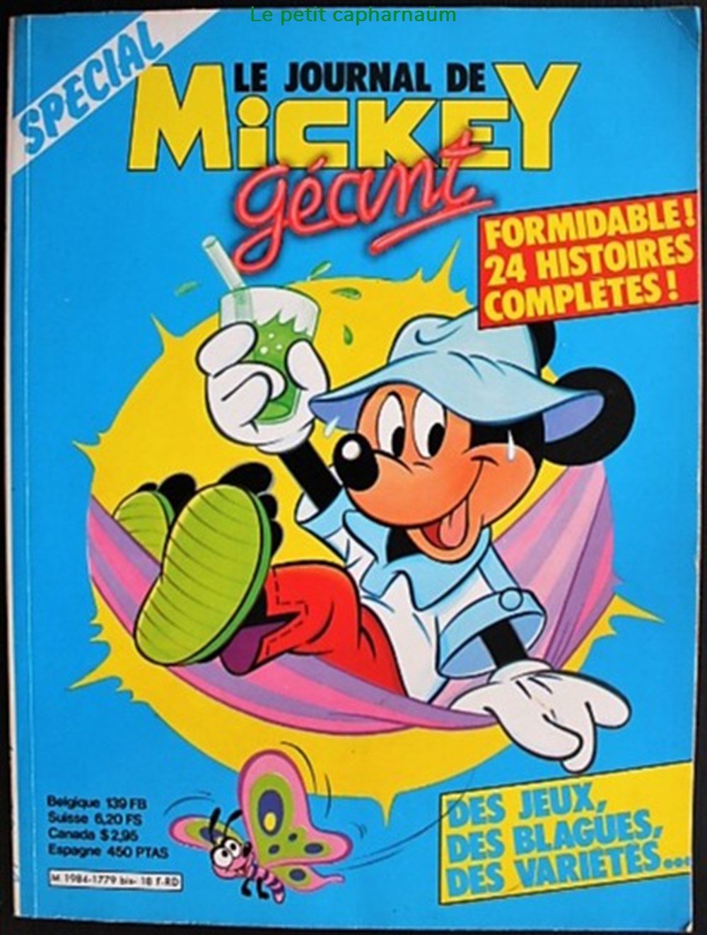 Le journal de Mickey (Après guerre) - 1779 Bis - Supplément 07/1986 livres bd revues bandes dessinees le journal de mickey apres guerre 1779 bis supplement 07 1986