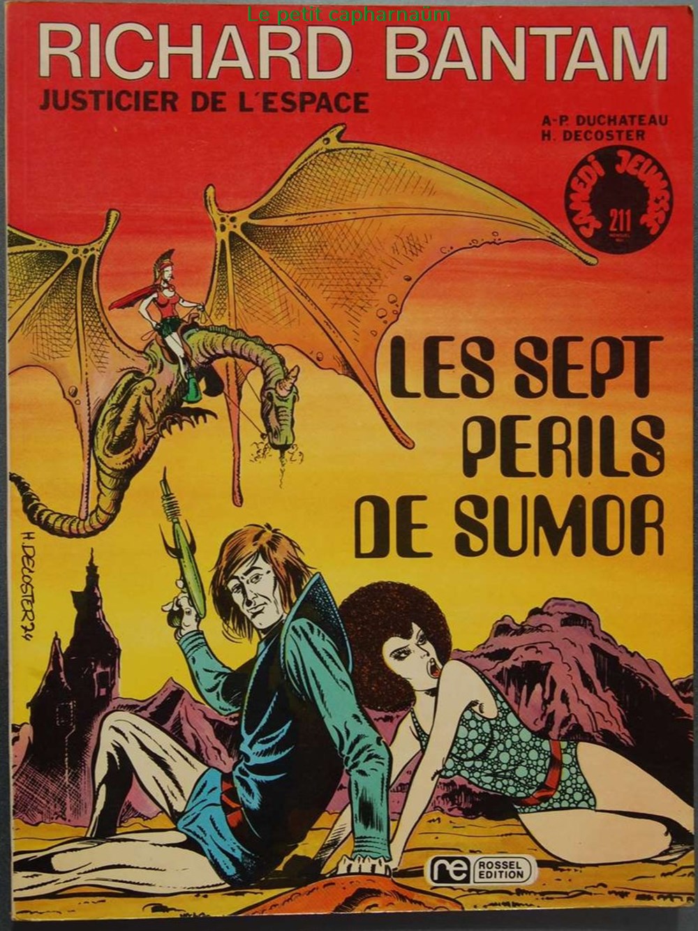 Richard Bantam, justicier de l'espace - 01 - Les sept périls de Sumor - EO 1975 livres bd revues bandes dessinees richard bantam justicier de espace 01 les sept perils de sumor eo 1975