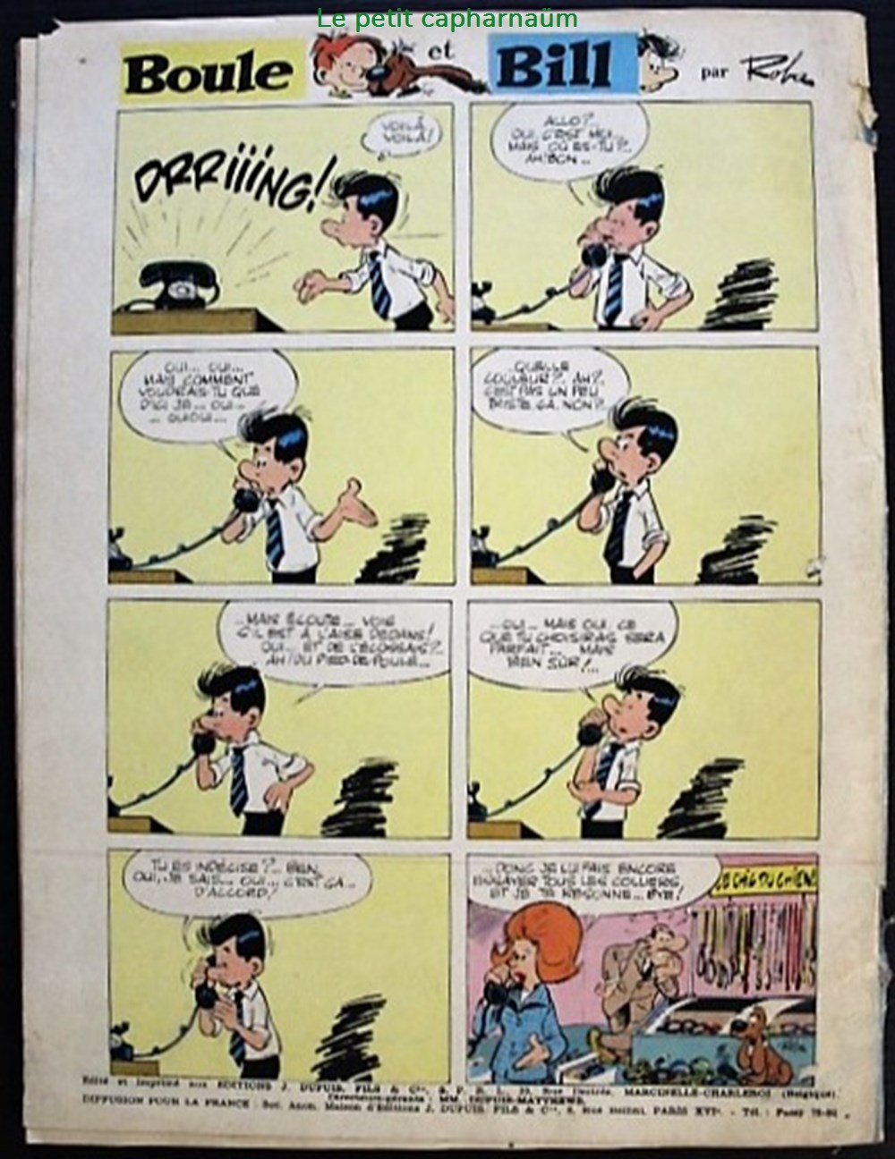 livres bd revues spirou 1381 couverture gaston lagaffe