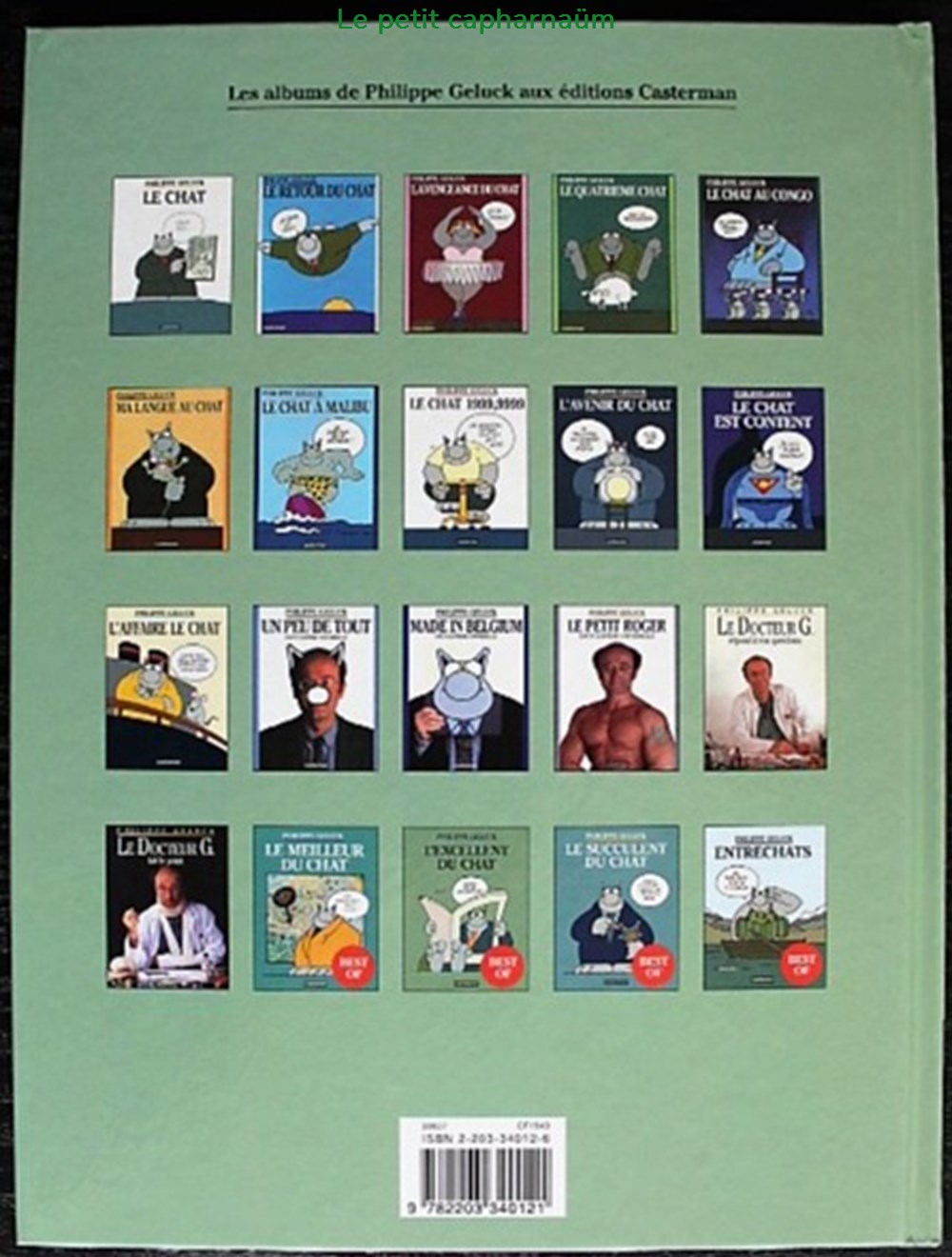 Le chat - Best of 02 - L'excellent du chat - EO 1996 livres bd revues bandes dessinees le chat best of 02 excellent du chat eo 1996