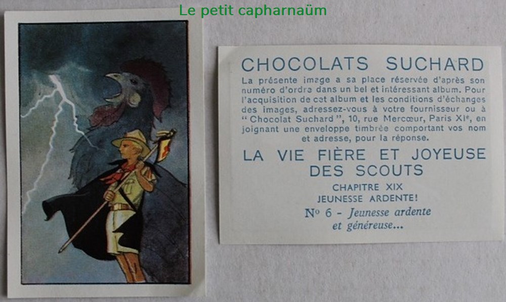 documents anciens chromos images alimentaires image chromo la vie fiere et joyeuse des scouts xix 06 jeunesse ardente et genereuse