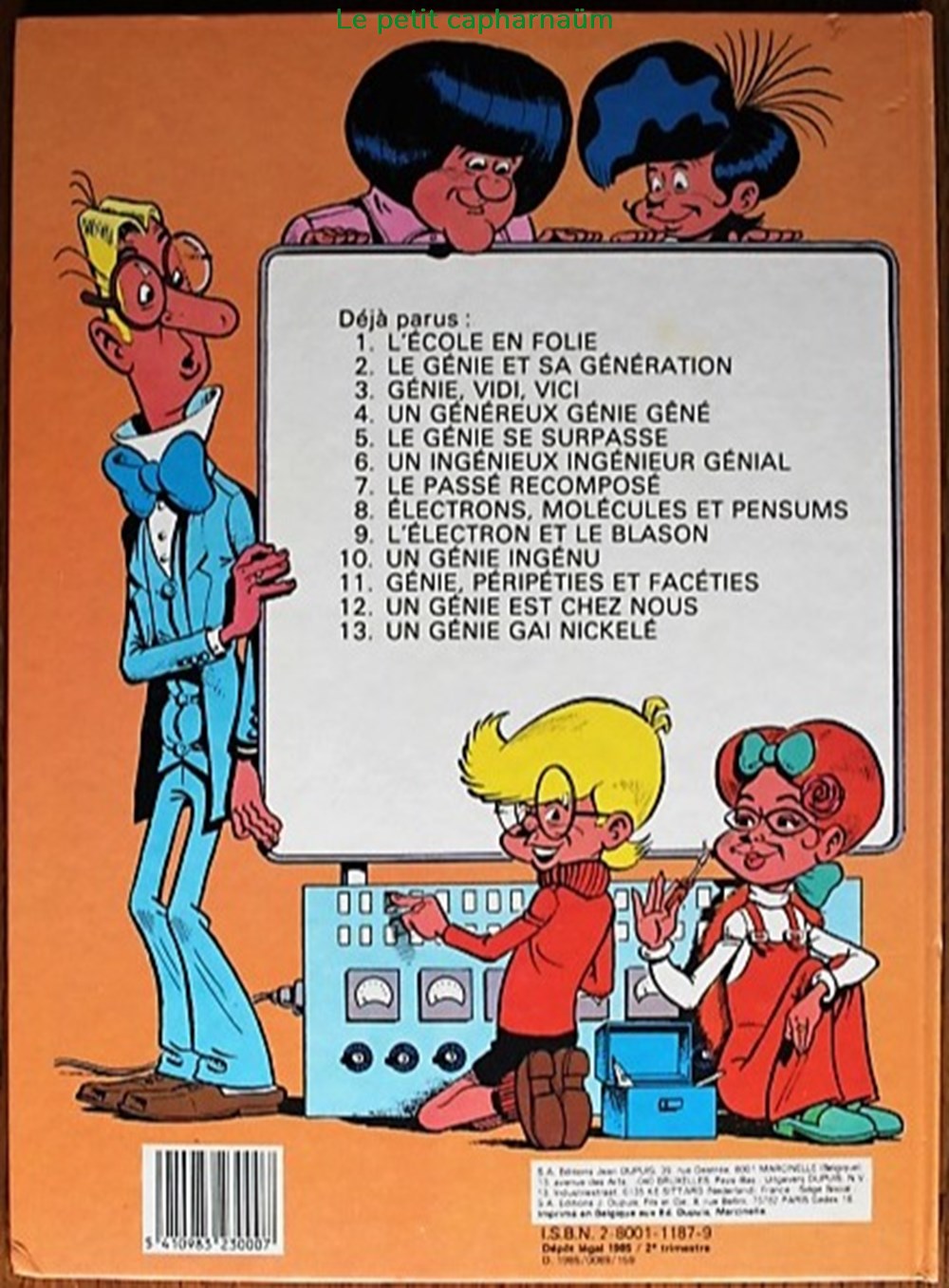 Génial Olivier - 10 - Un génie ingénu - Rééd. 1986 livres bd revues bandes dessinees genial olivier 10 un genie ingenu reed 1986