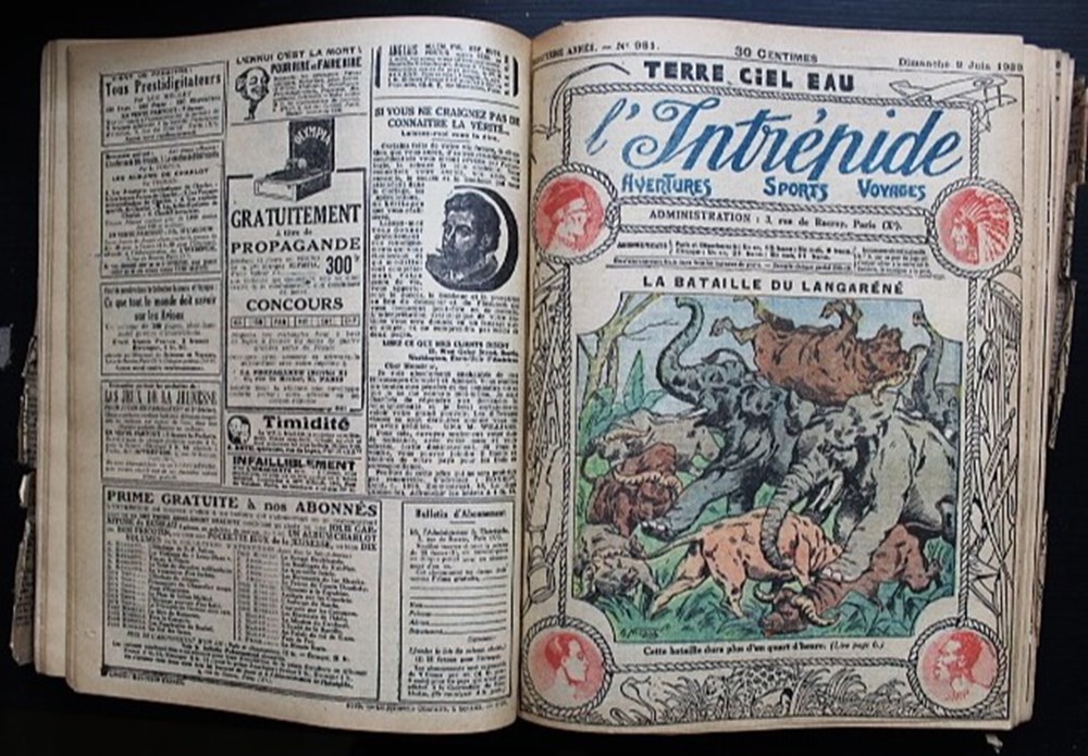 L'intrépide (avant-guerre) - Recueil 20 ème année - Du n° 959 à 1010 -1929 5 livres bd revues vieux journaux l intrepide avant guerre recueil 20 eme annee du n 959 a 1010 1929