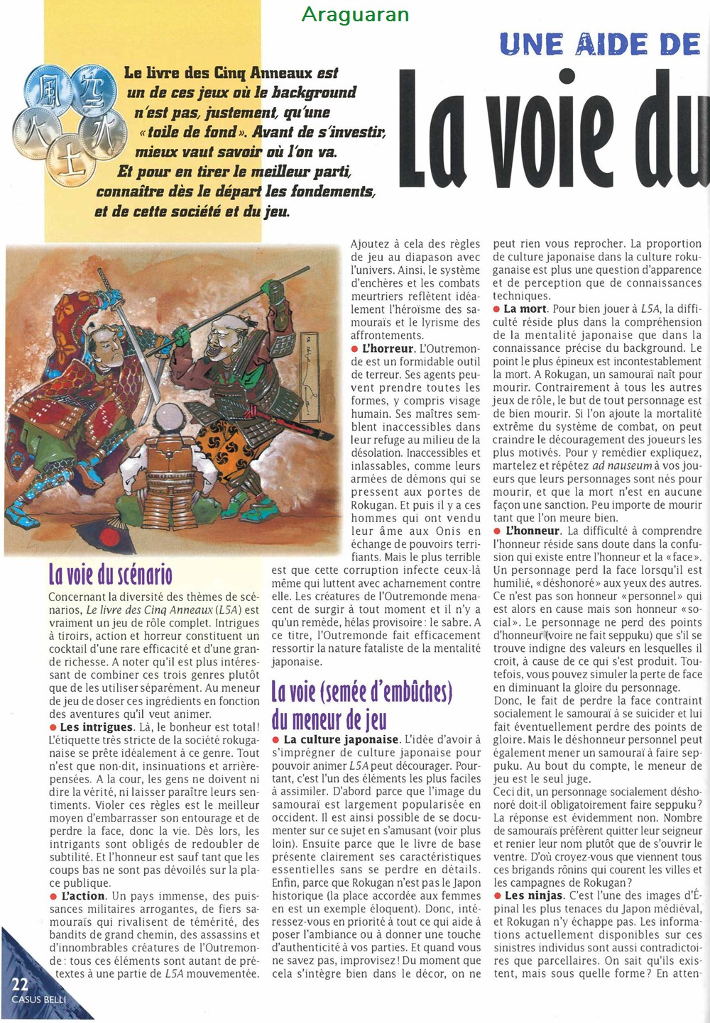 jeux societe jouets roles aide de jeu le livre des cinq anneaux la voie du joueur avise