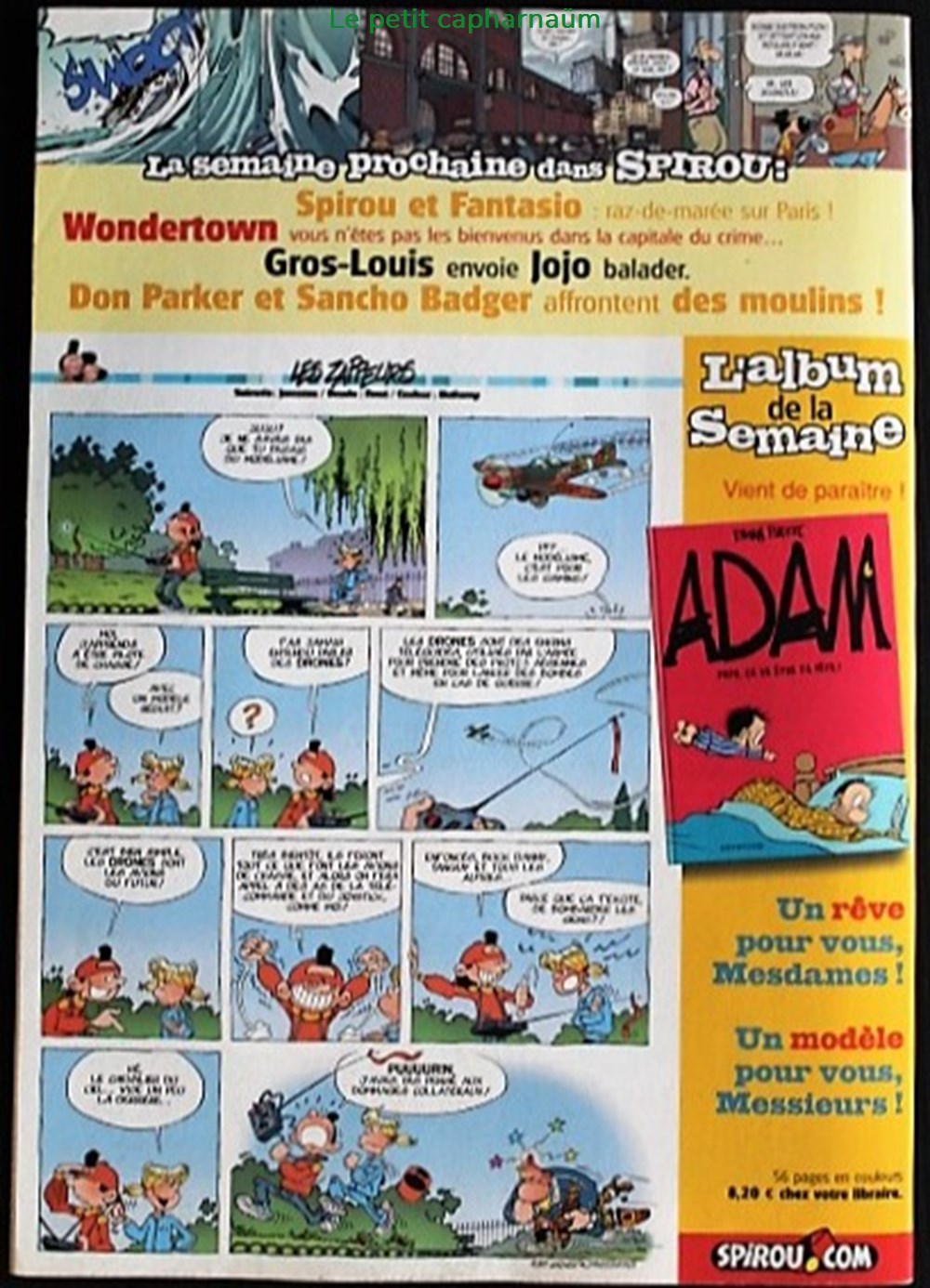 Spirou - 3448 - Couverture : Jojo livres bd revues spirou 3448 couverture jojo