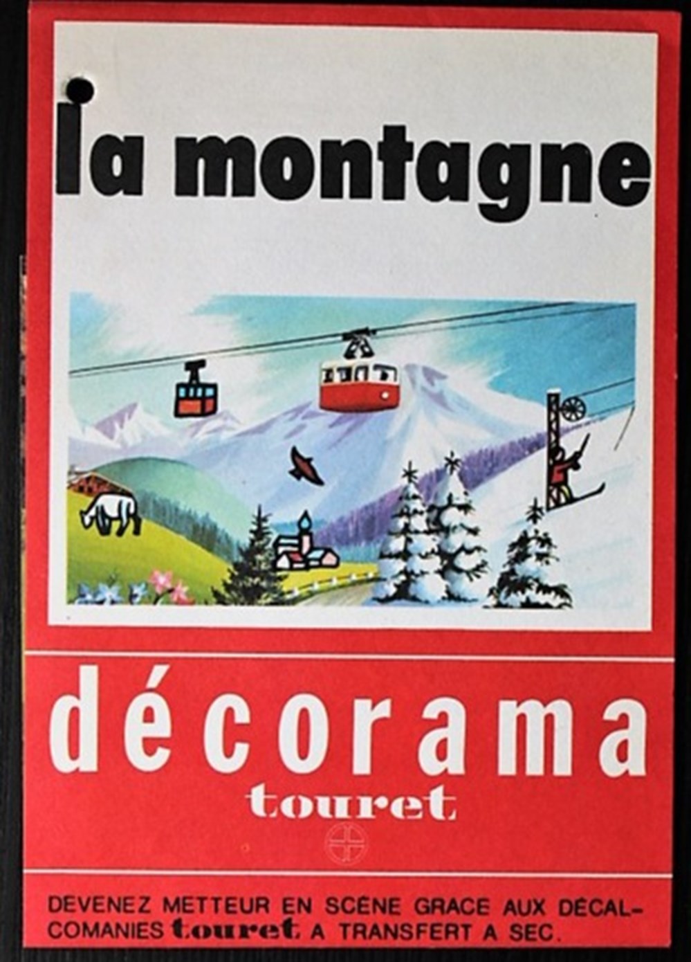 Décorama - Touret - La montagne divers decorations magnets autocollants decalcomanies decorama touret la montagne