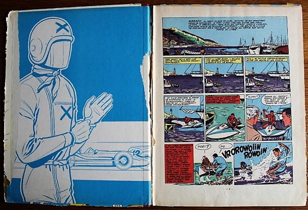 Michel Vaillant - 02 - Le pilote sans visage - EO 1960 4 livres bd revues bandes dessinees michel vaillant 02 le pilote sans visage eo 1960