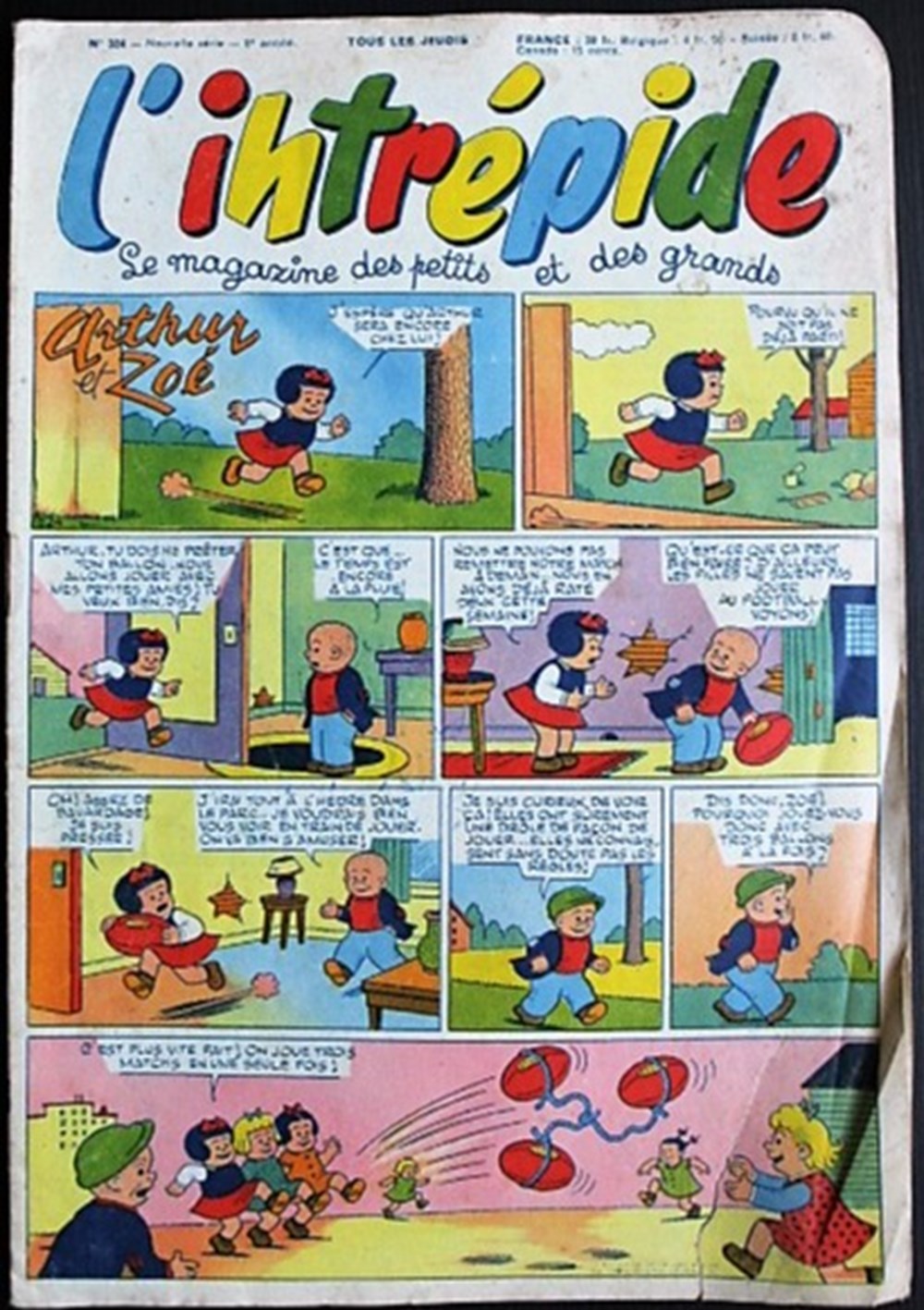 L'intrépide (2ème série) - N° 324 - 12 janvier 1956 livres bd revues vieux journaux l intrepide 2eme serie n 324 12 janvier 1956