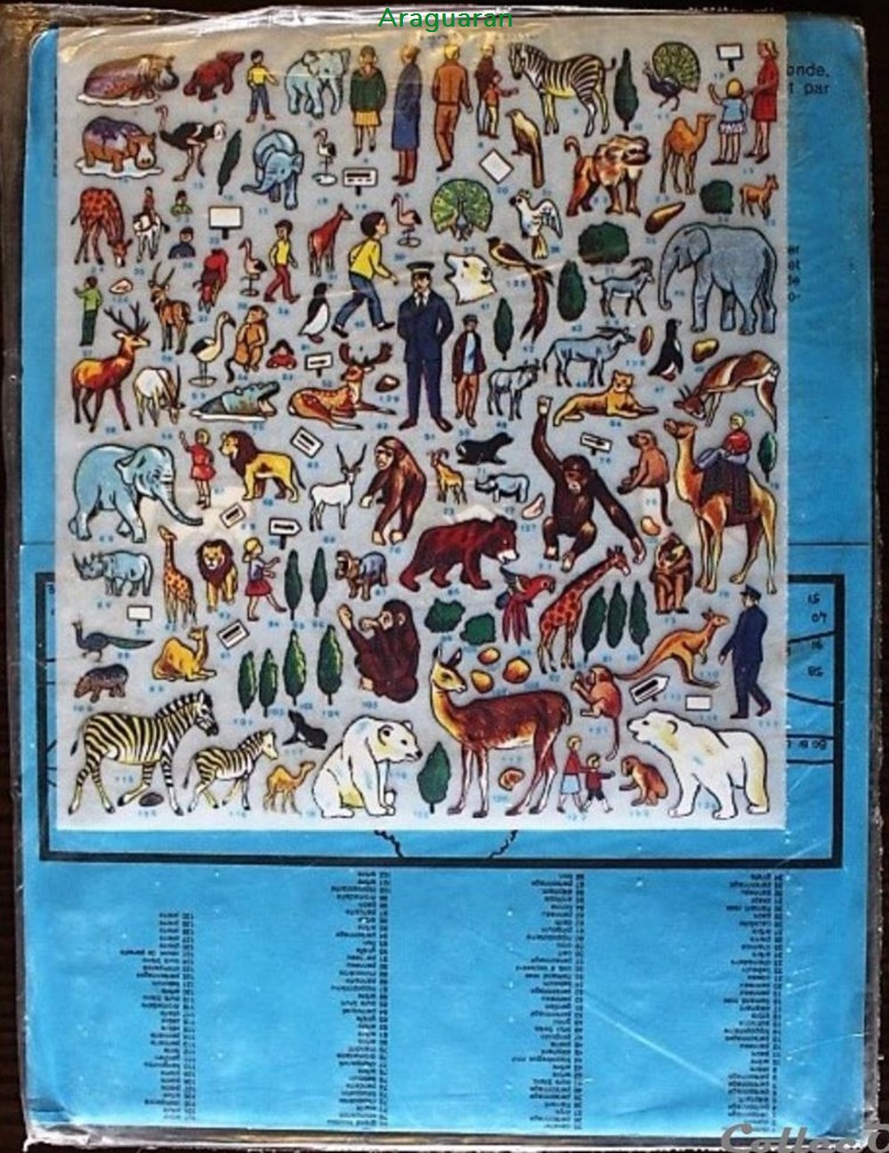 Décorama - Touret - Maxi - Le zoo 2 divers decorations magnets autocollants decalcomanies decorama touret maxi le zoo