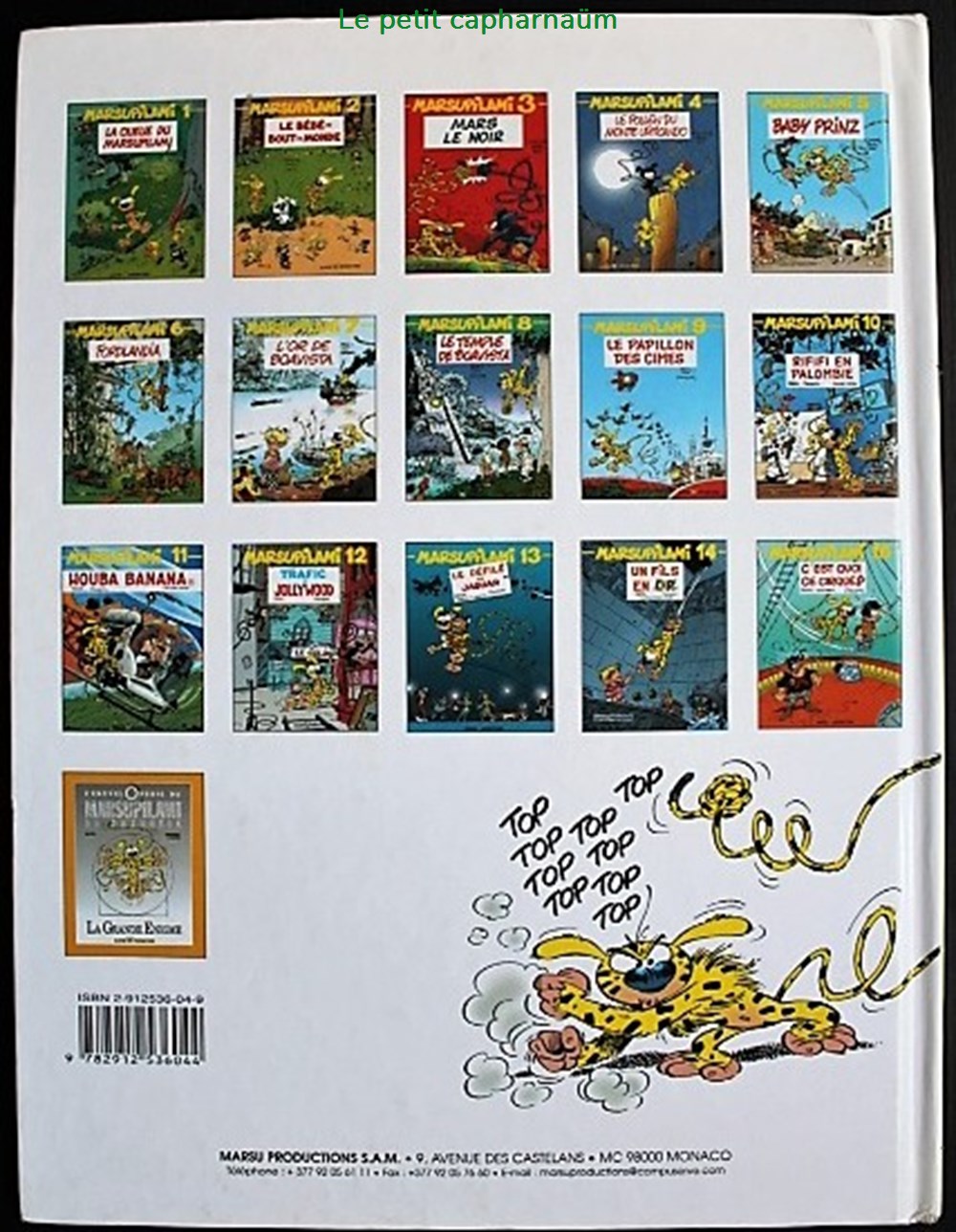 Marsupilami - 15 - C'est quoi ce cirque ? - EO 2001 livres bd revues bandes dessinees marsupilami 15 est quoi ce cirque eo 2001