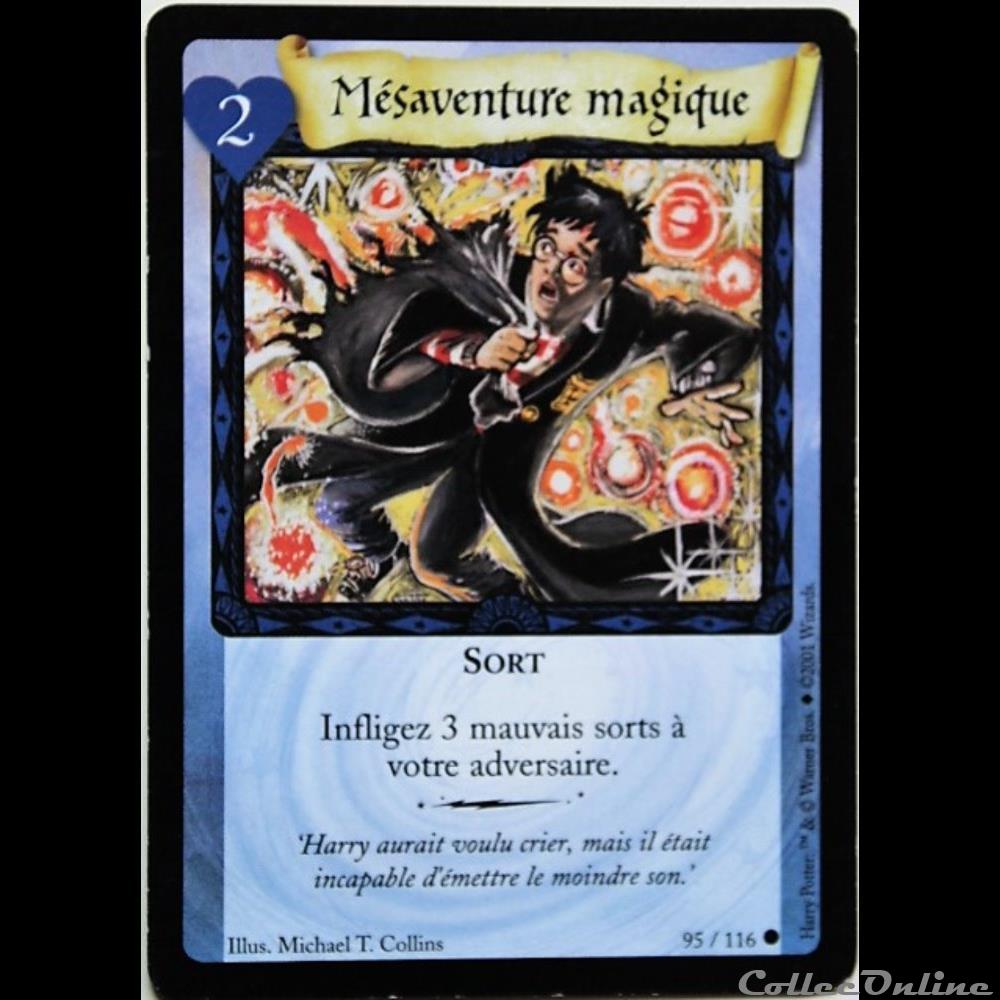 TCG Harry Potter - Set de base - 095 - Mésaventure magique - Commune jeux jouets jeu carte collectionner tcg harry potter set de base 095 mesaventure magique commune