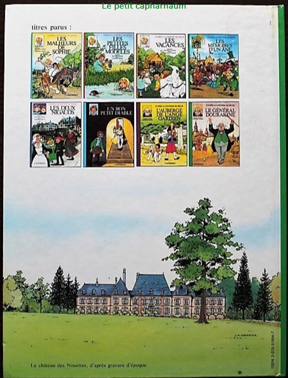 La Comtesse de Ségur - 04 - Les mémoires d'un âne - Rééd. 1981 livres bd revues bandes dessinees la comtesse de segur 04 les memoires un ane reed 1981