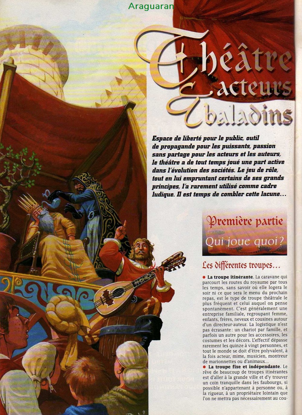 Aide de Jeu - Théatre médiéval jeux societe jouets roles aide de jeu theatre medieval