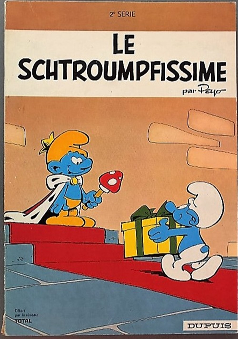 Les schtroumpfs - 02 - Le schtroumpfissime - Rééd. Publicitaire Total 1972 livres bd revues bandes dessinees les schtroumpfs 02 le schtroumpfissime reed publicitaire total 1972