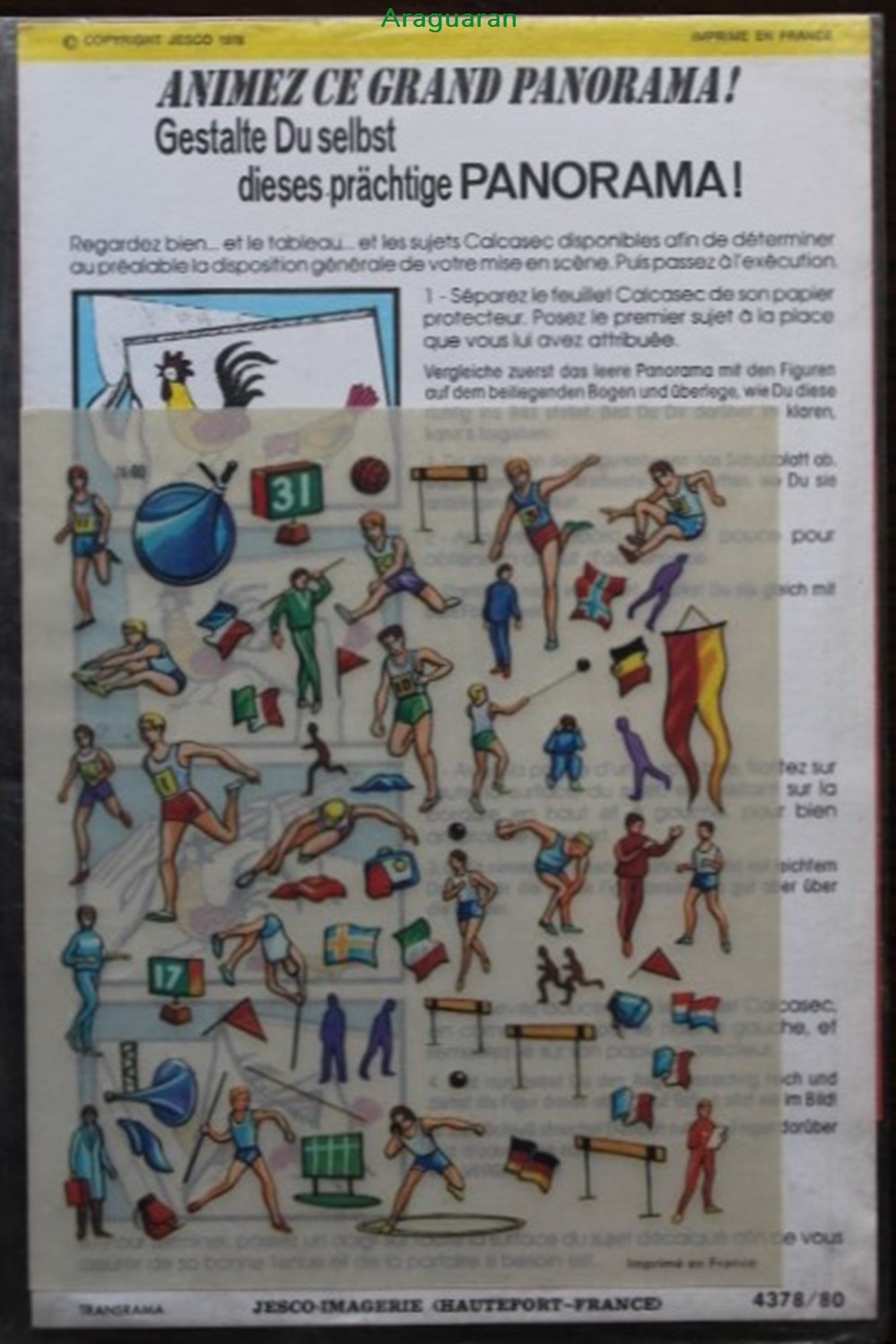 Décorama - Jesco - Monde d'aujourd'hui - Athlétisme divers decorations magnets autocollants decalcomanies decorama jesco monde aujourd hui athletisme