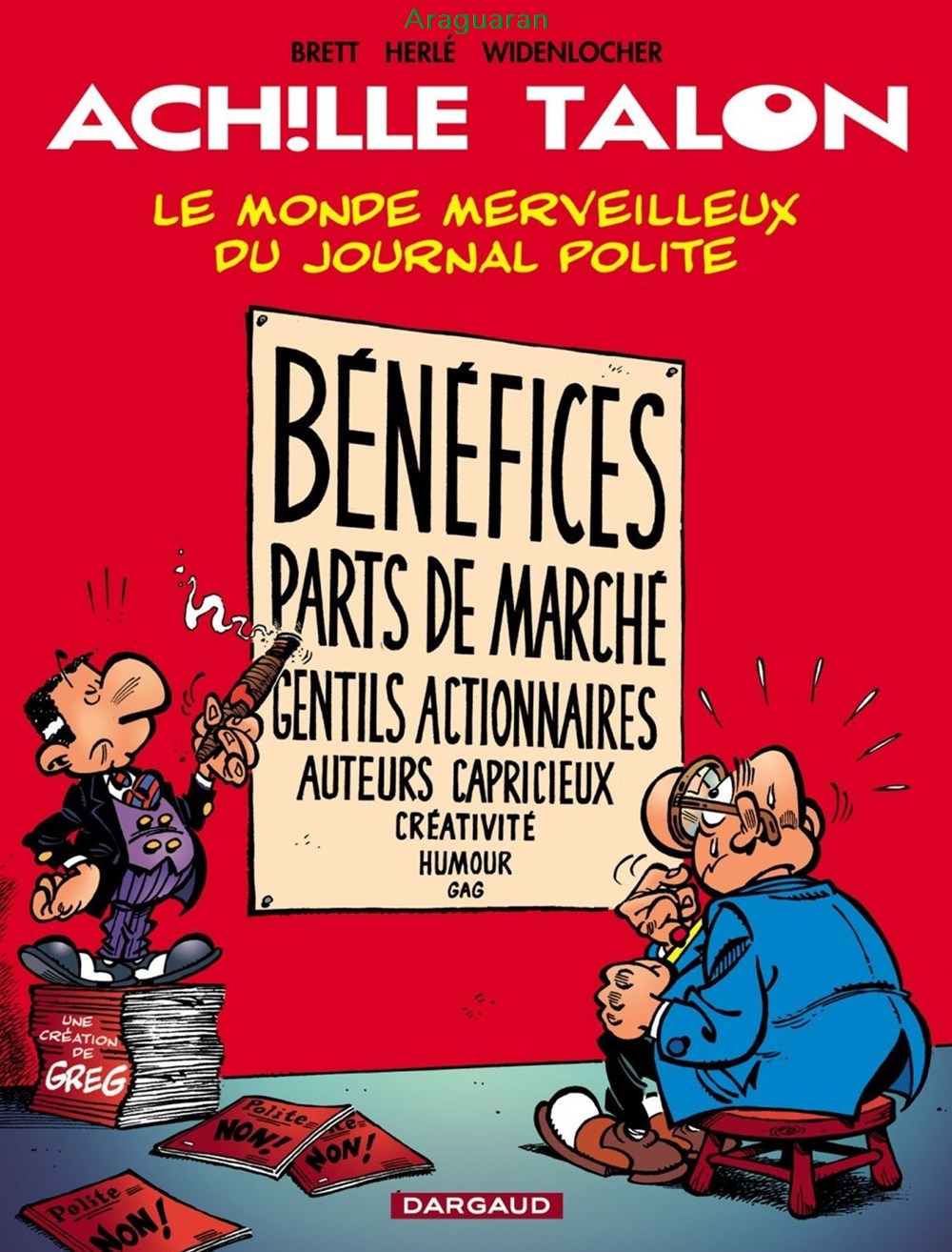 Album - Achille Talon - 46 - Le monde merveilleux du journal Polite livres bd revues bandes dessinees album achille talon 46 le monde merveilleux du journal polite