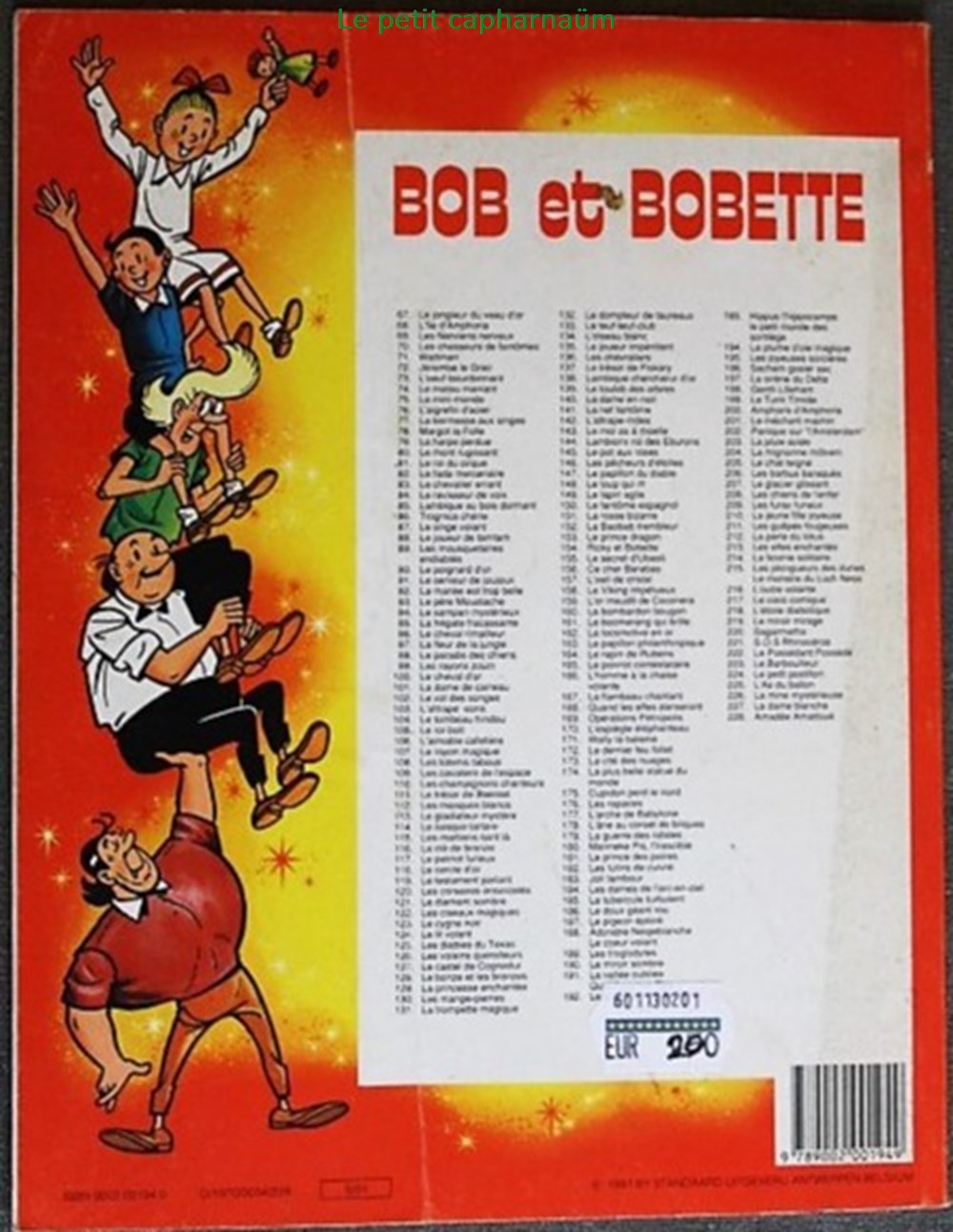 livres bd revues bandes dessinees bob et bobette 3eme serie 110 les champignons chanteurs reed 1991