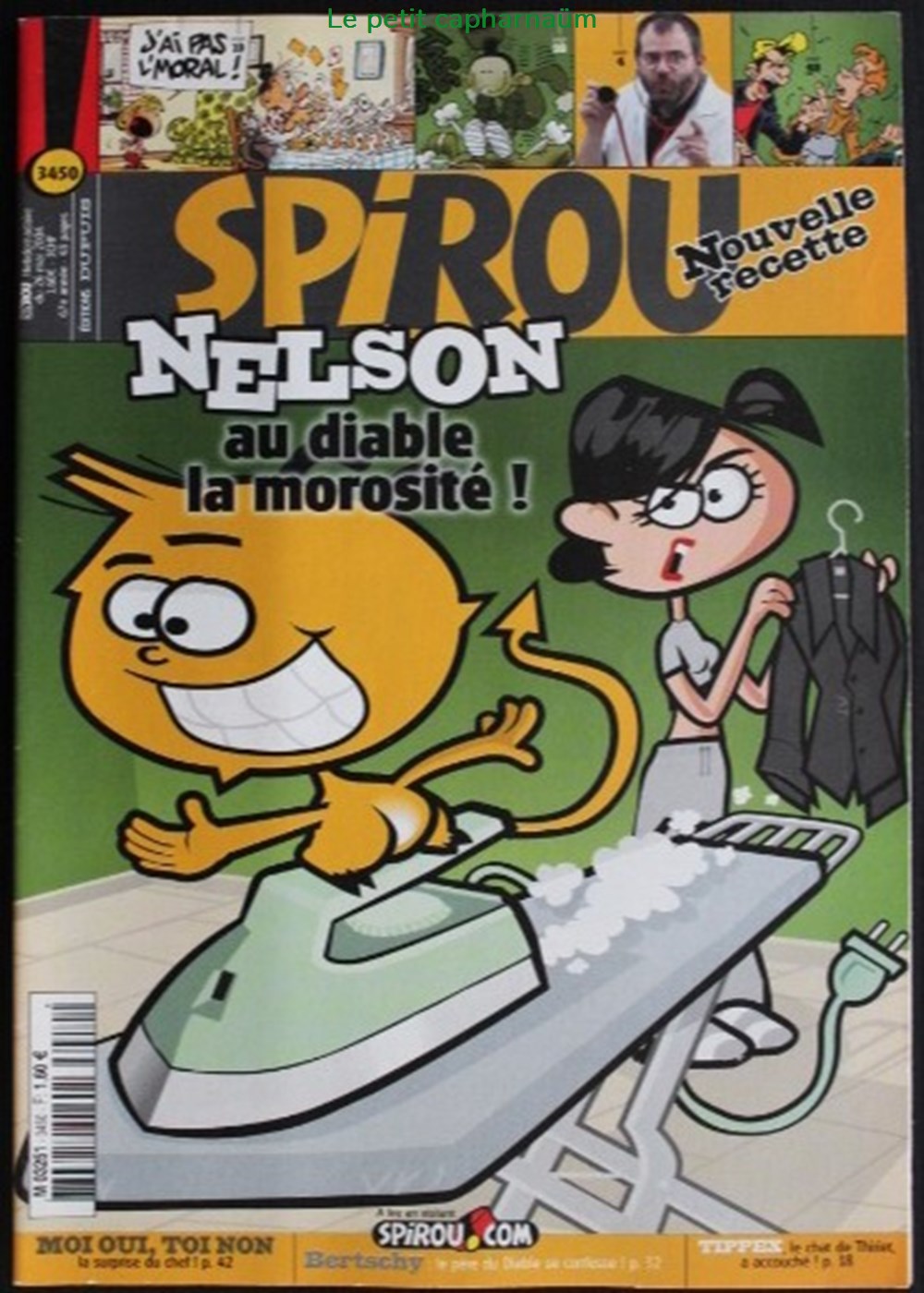 Spirou - 3450 - Couverture : Nelson livres bd revues spirou 3450 couverture nelson