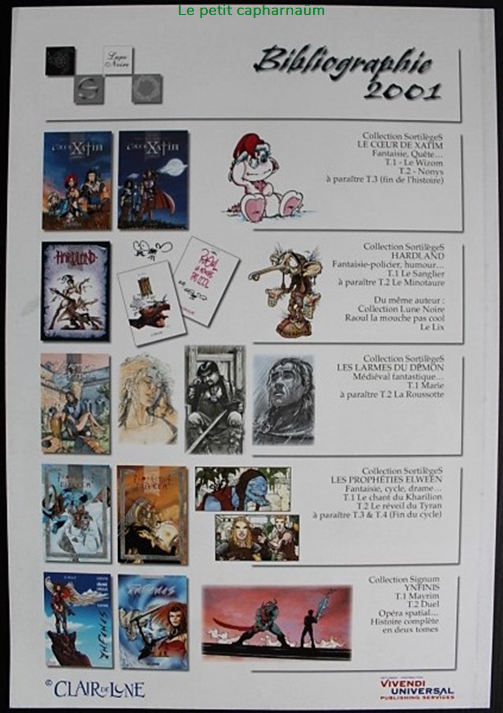 documents anciens publicites publicite editions clair de lune 2001