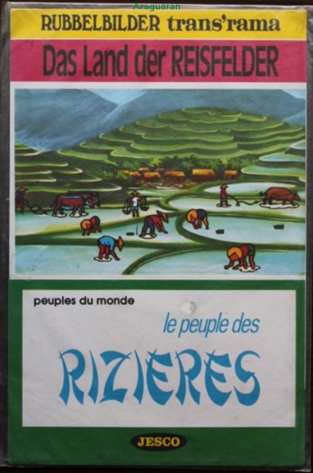 divers decorations magnets autocollants decalcomanies decorama jesco peuples du monde le peuple des rizieres
