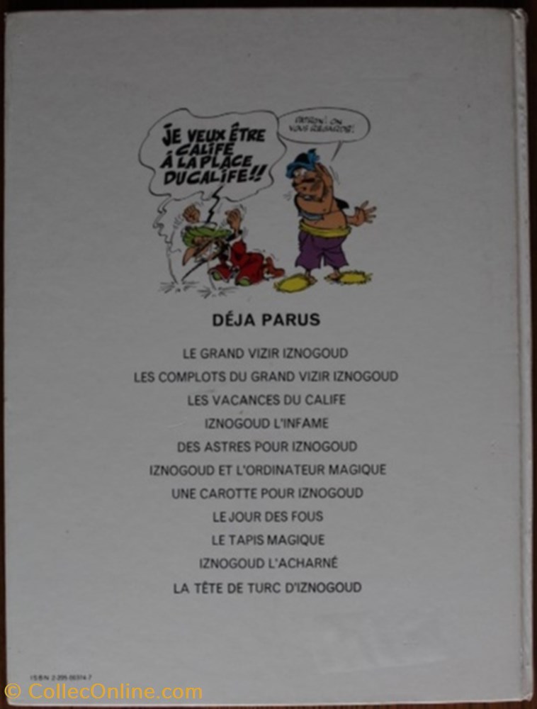 livres bd revues bandes dessinees iznogoud 04 iznogoud infame reed 1980