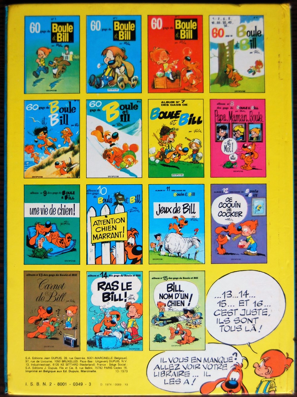 Boule et Bill - 10 - Attention chien marrant ! - Rééd. 1979 livres bd revues bandes dessinees boule et bill 10 attention chien marrant reed 1979