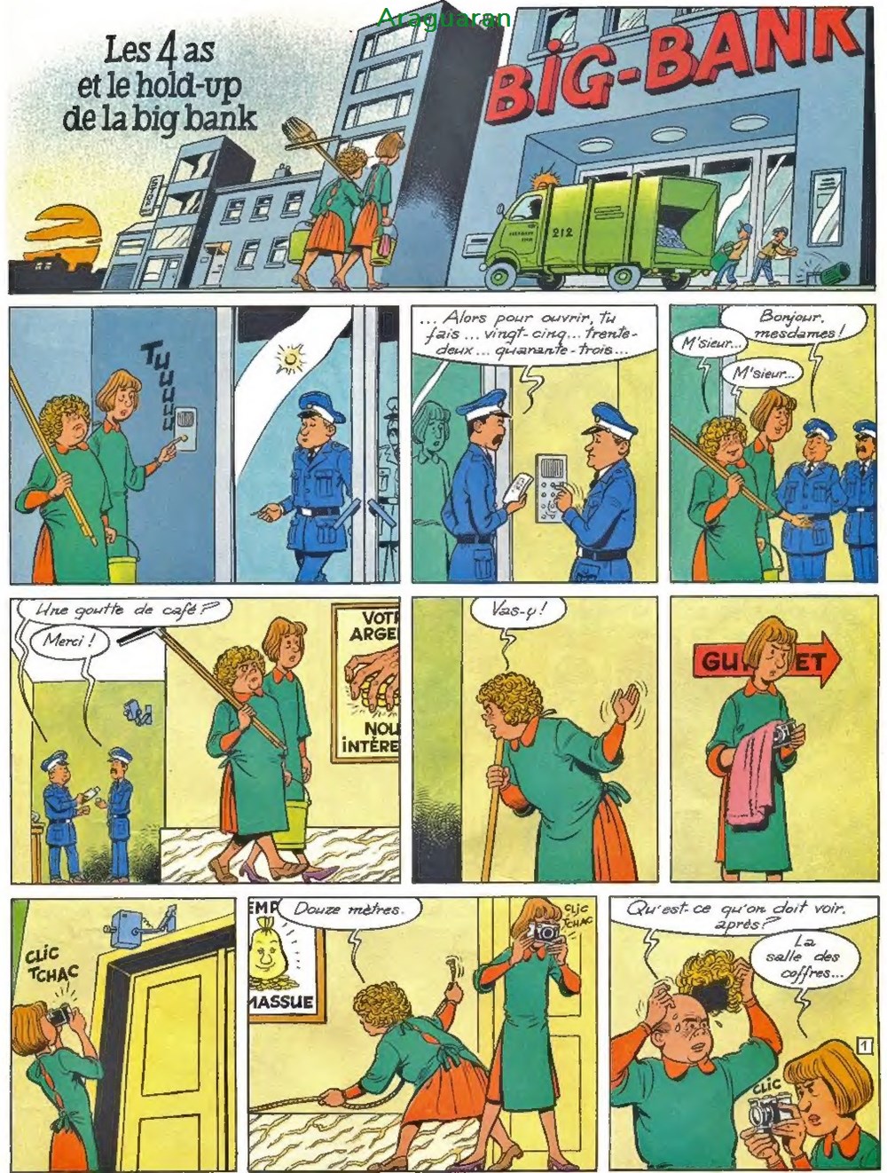Album - 4 as (Les) - 22 - Les 4 as et le hold-up de la Big Bank 2 livres bd revues bandes dessinees album 4 as les 22 les 4 as et le hold up de la big bank