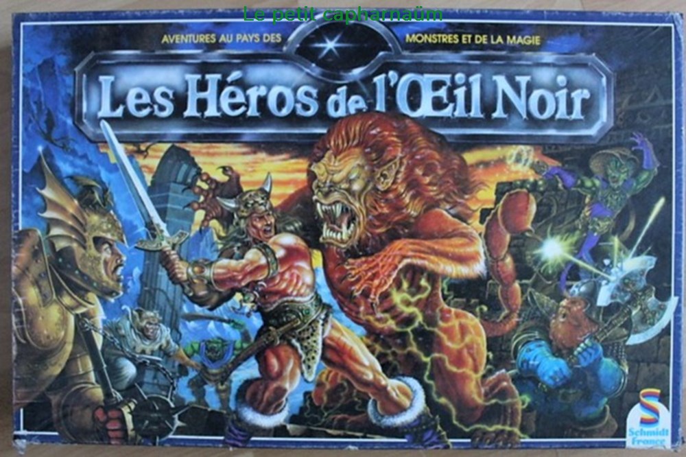 Jeu de plateau - Les héros de l'oeil noir - Edition Schmidt 1992 jeux societe jouets roles jeu de plateau les heros de oeil noir edition schmidt 1992