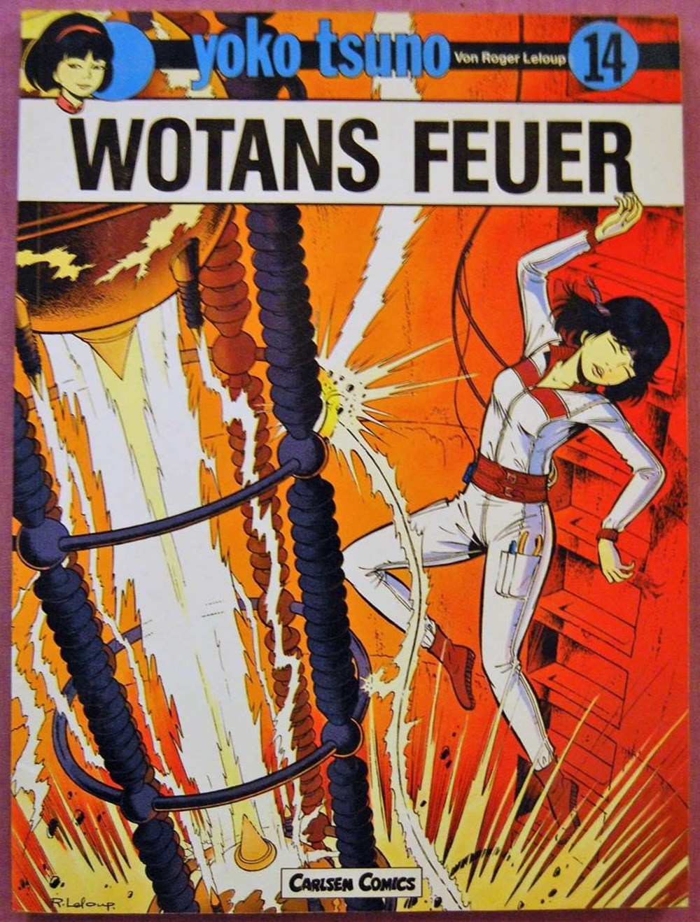 livres bd revues bandes dessinees yoko tsuno 06 wotans feuer reed 1988 allemand