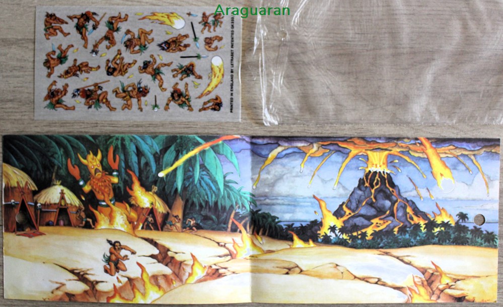 divers decorations magnets autocollants decalcomanies decorama letraset actions transfers adventures volcano island