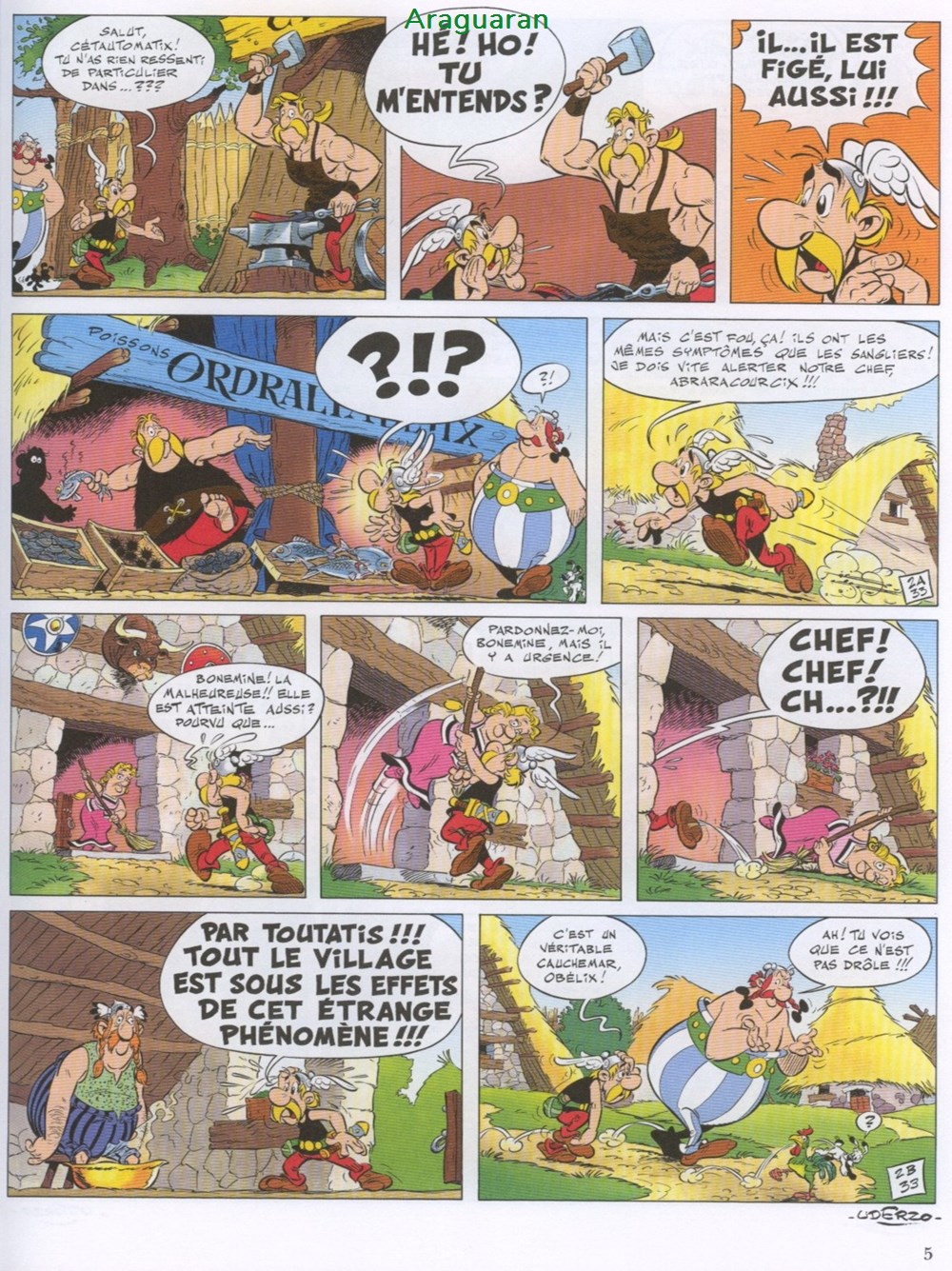 Album - Astérix - 33 - Le ciel lui tombe sur la tête 3 livres bd revues bandes dessinees album asterix 33 le ciel lui tombe sur la tete