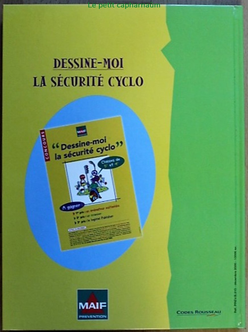 livres bd revues bandes dessinees album dessine moi la securite cyclo eo 1998 publicitaire maif