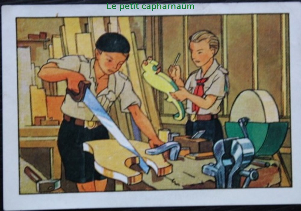 documents anciens chromos images alimentaires image chromo la vie fiere et joyeuse des scouts ix 07 orientation professionnelle