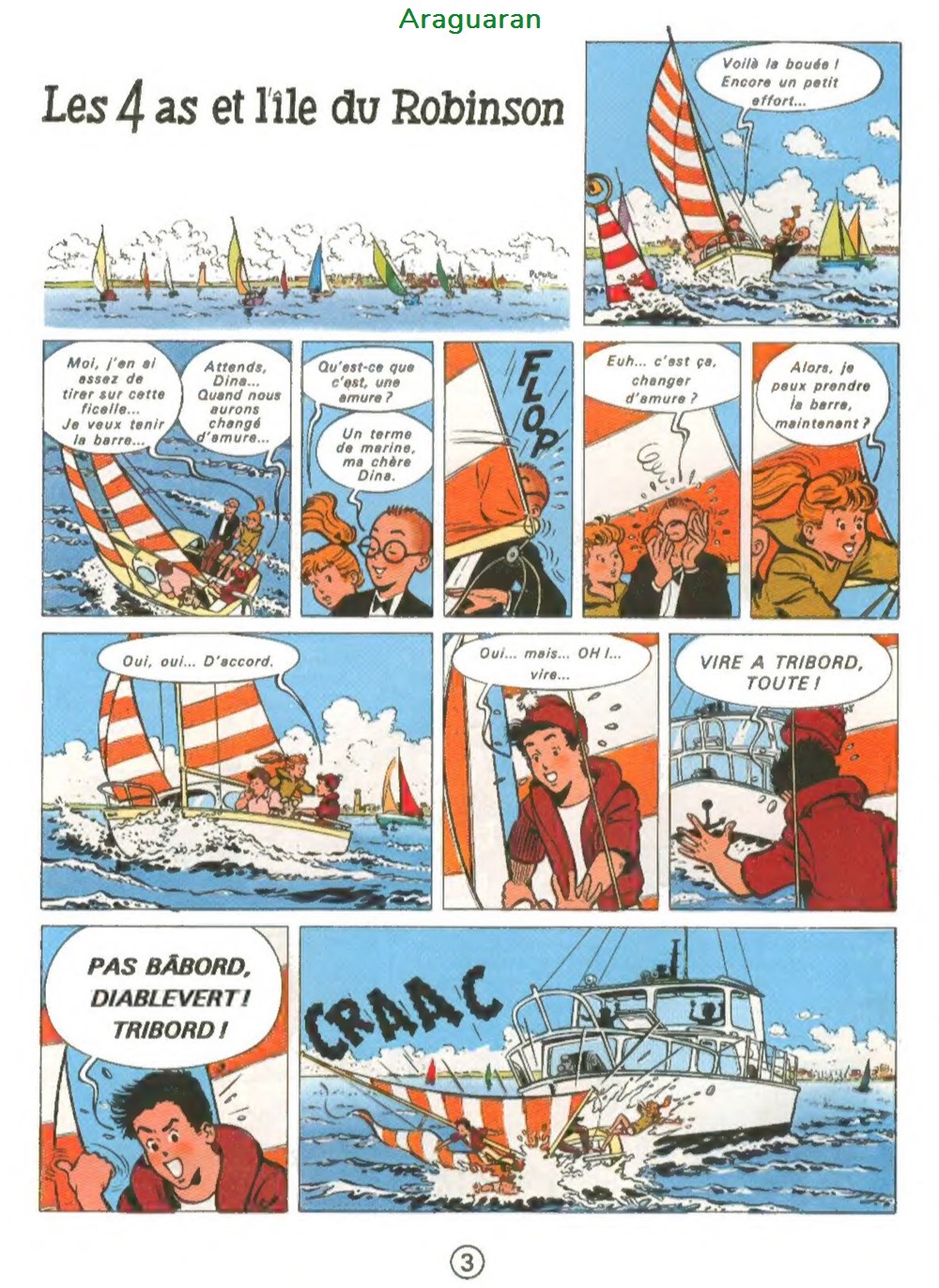 Album - 4 as (Les) - 09 - Les 4 as et l'île du Robinson 2 livres bd revues bandes dessinees album 4 as les 09 les 4 as et ile du robinson