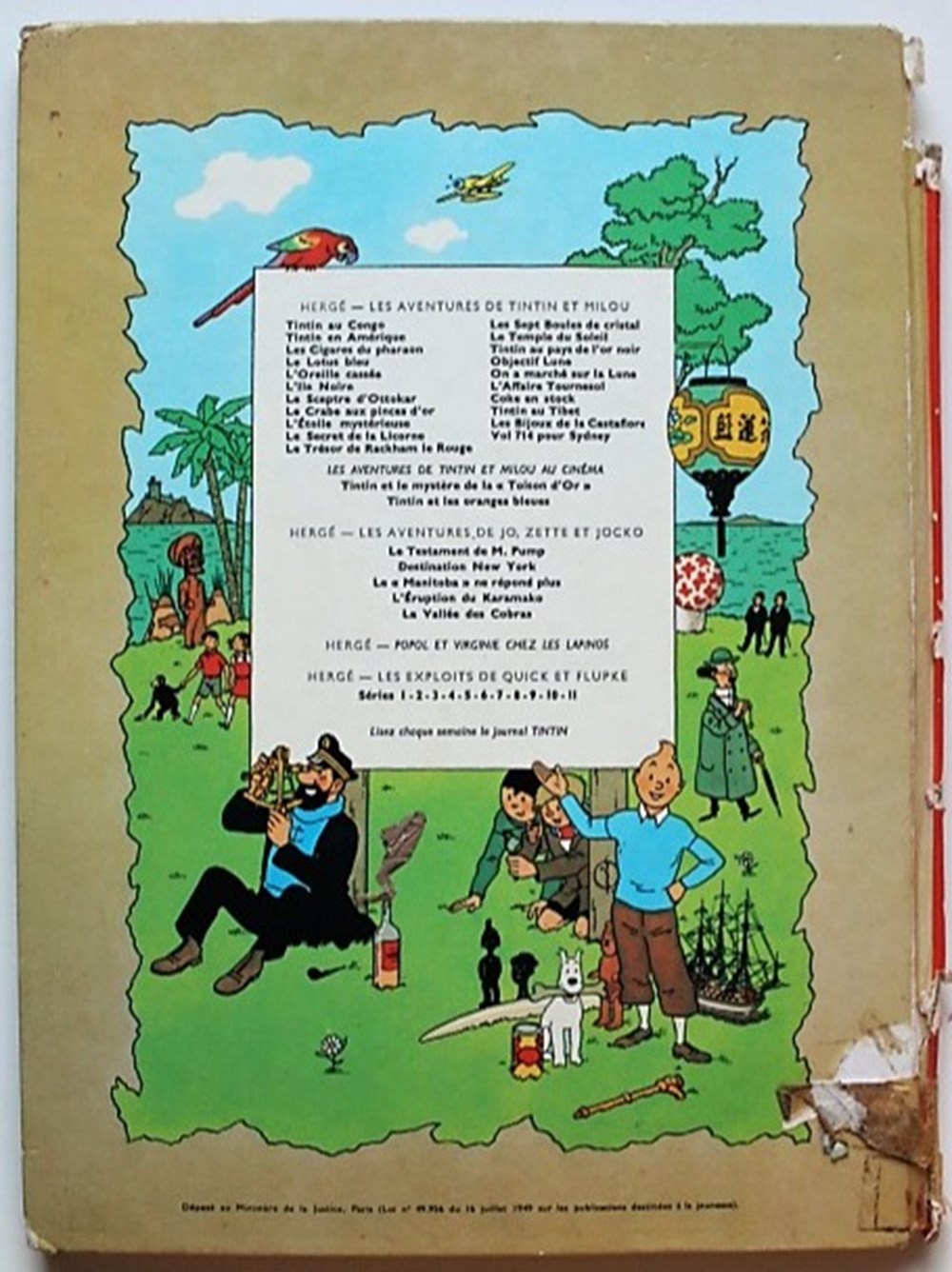 Tintin - 09 - Le crabe aux pinces d'or - Rééd. 1971 - B39 2 livres bd revues bandes dessinees tintin 09 le crabe aux pinces or reed 1971 b39