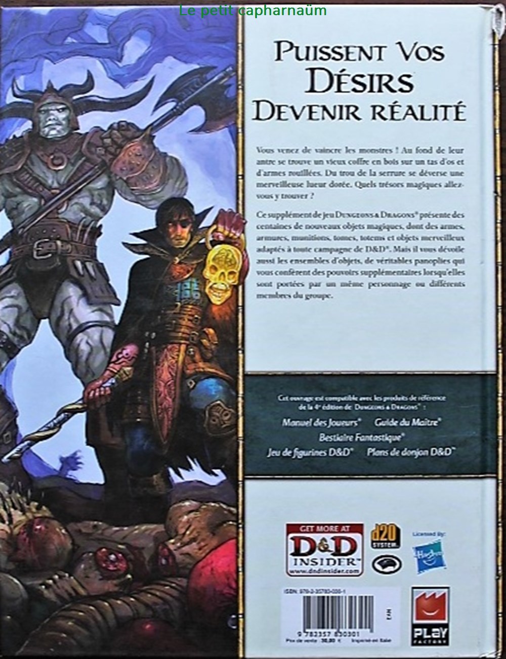 Jeu de rôle - D&D4 - Le Comptoir de l'aventure 2 jeux societe jouets roles jeu de role d d4 le comptoir de aventure 2