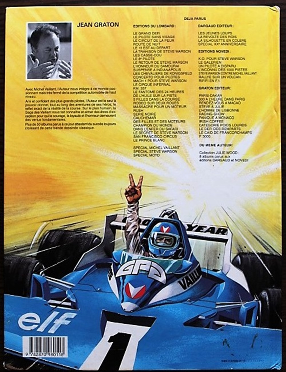 Michel Vaillant - 52 - F3000 - EO 1989 livres bd revues bandes dessinees michel vaillant 52 f3000 eo 1989