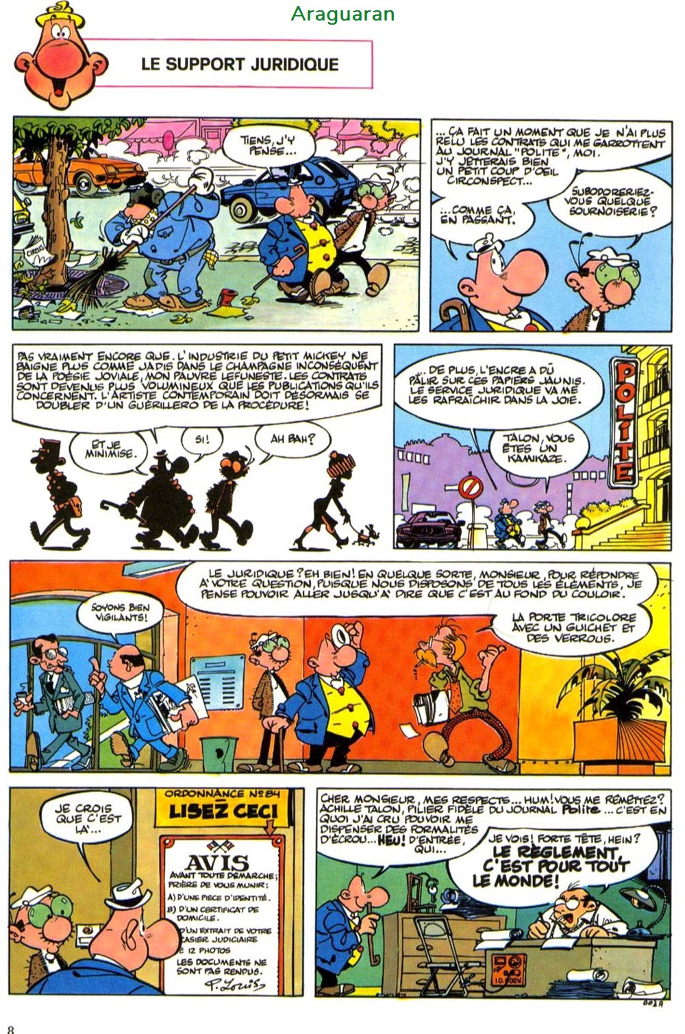 Album - Achille Talon - 33 - Achille Talon et la vie secrète du journal... Polite ! 7 livres bd revues bandes dessinees album achille talon 33 achille talon et la vie secrete du journal polite