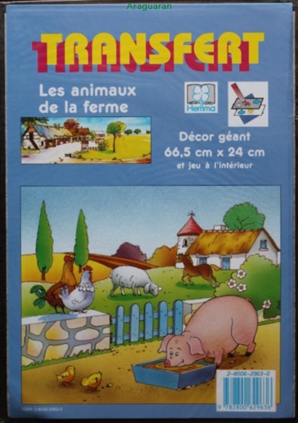 Décorama - Hemma Transfert - Les animaux de la ferme divers decorations magnets autocollants decalcomanies decorama hemma transfert les animaux de la ferme