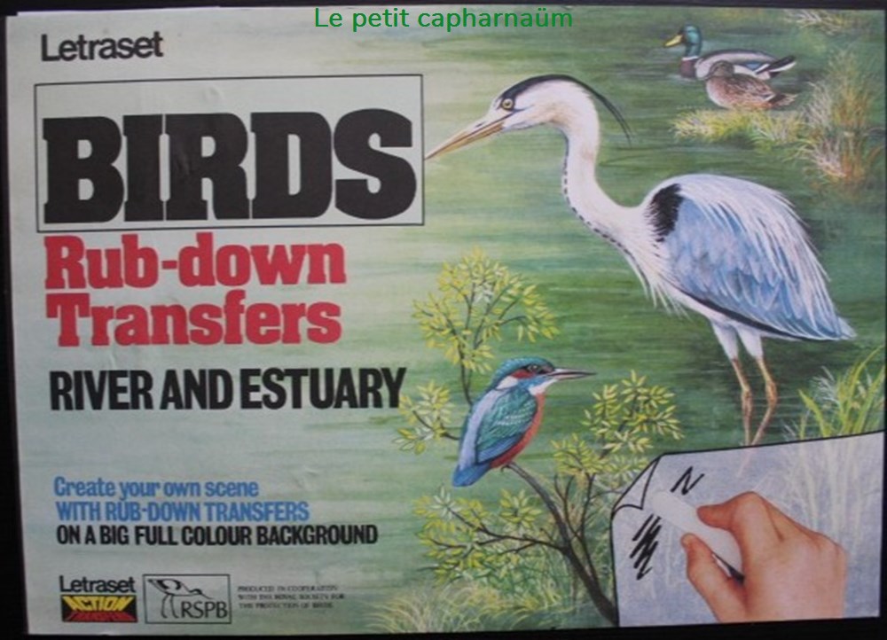 Décorama - Letraset Action Transfers - Birds / River and estuary divers decorations magnets autocollants decalcomanies decorama letraset action transfers birds river and estuary