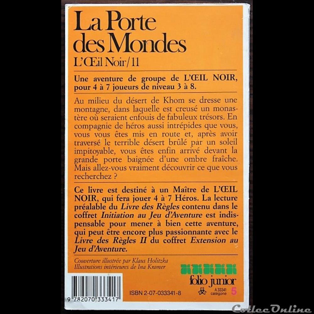 jeux jouets roles jeu de role oeil noir 11 la porte des mondes