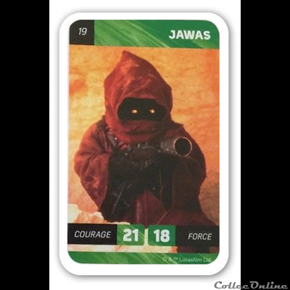 19 - Jawas jeux jouet jeu de carte collectionner 19 jawas