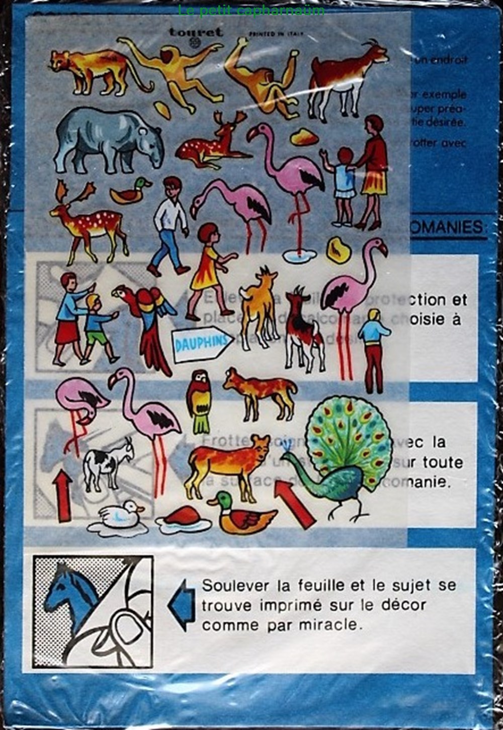 divers decorations magnets autocollants decalcomanies decorama touret jean richard presente mon zoo