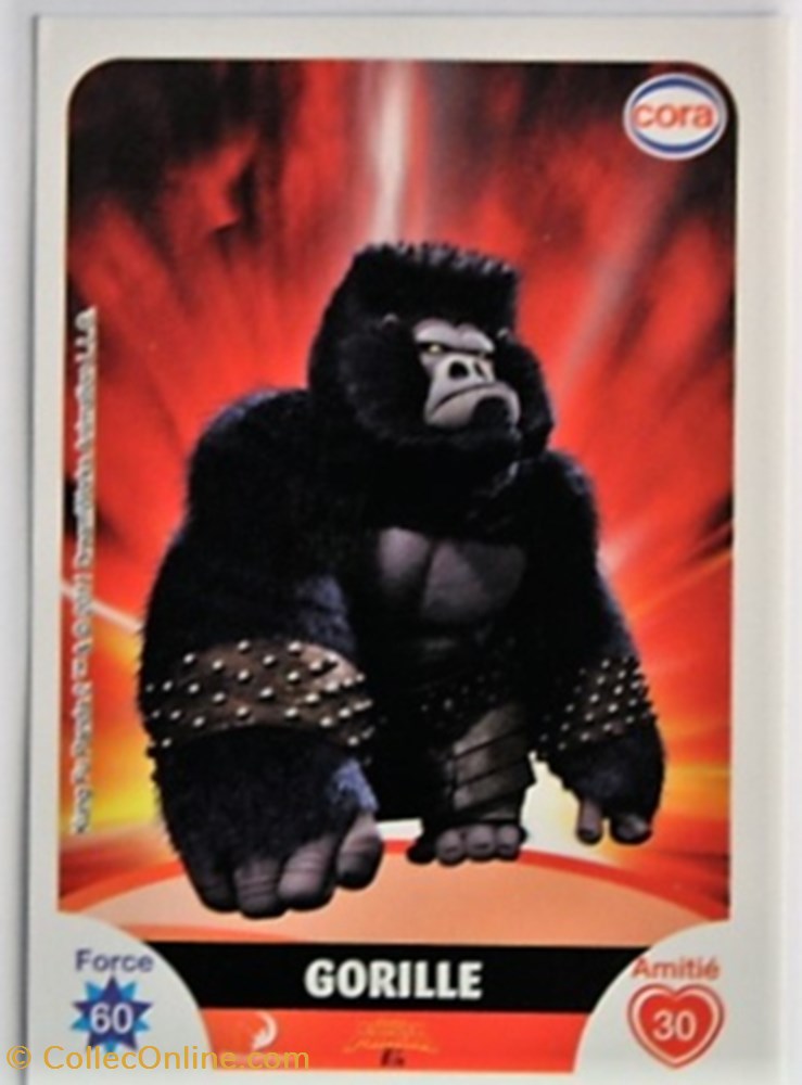 jeux jouets jeu de carte collectionner dreamworks cora 2011 c043 kung fu panda gorille