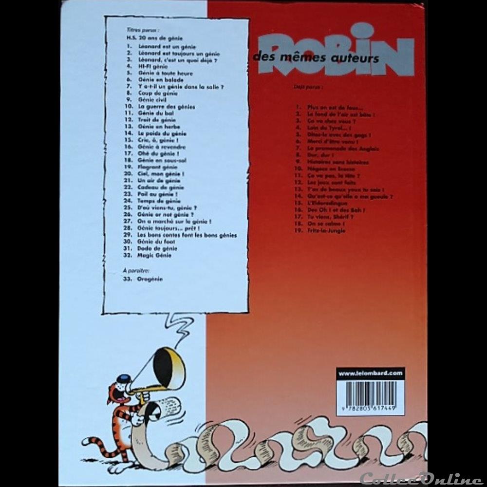 Léonard - 32 - Magic génie - EO 2002 livres bd revues bandes dessinees leonard 32 magic genie eo 2002