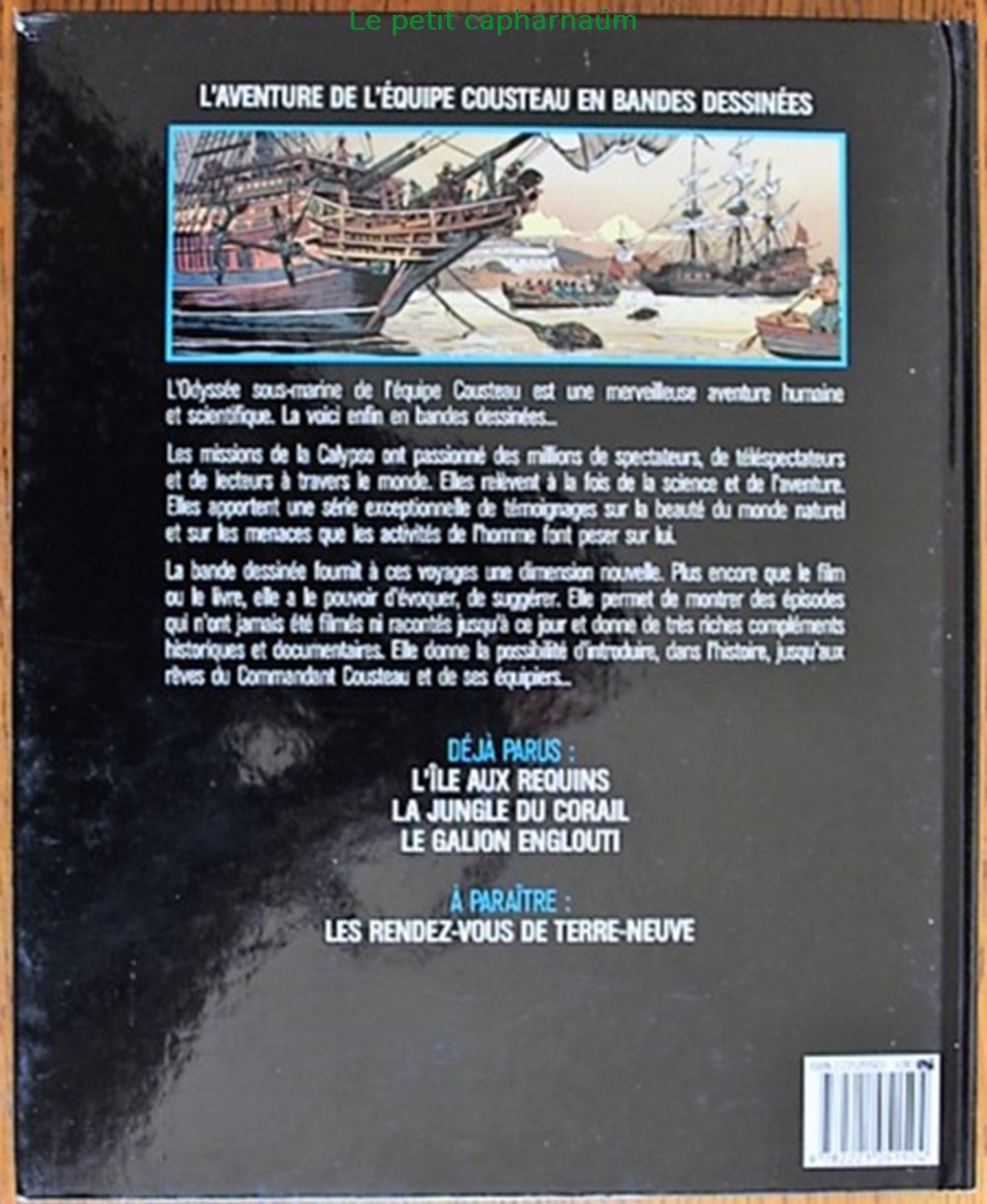 Album - L'aventure de l'équipe Cousteau - 03 - Le galion englouti - EO 1986 livres bd revues bandes dessinees album aventure de equipe cousteau 03 le galion englouti eo 1986