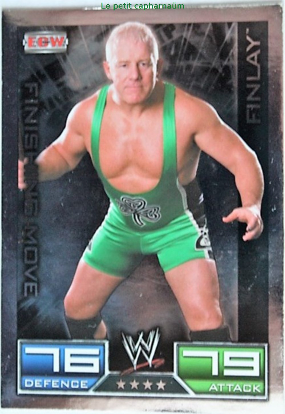 Slam Attax - Carte 034 - Finlay Finishing Move - Rare Foil jeux de societe jouets jeu collectionner slam attax carte 034 finlay finishing move rare foil