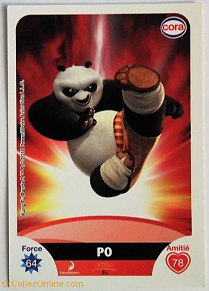 jeux jouets jeu de carte collectionner dreamworks cora 2011 c057 kung fu panda po