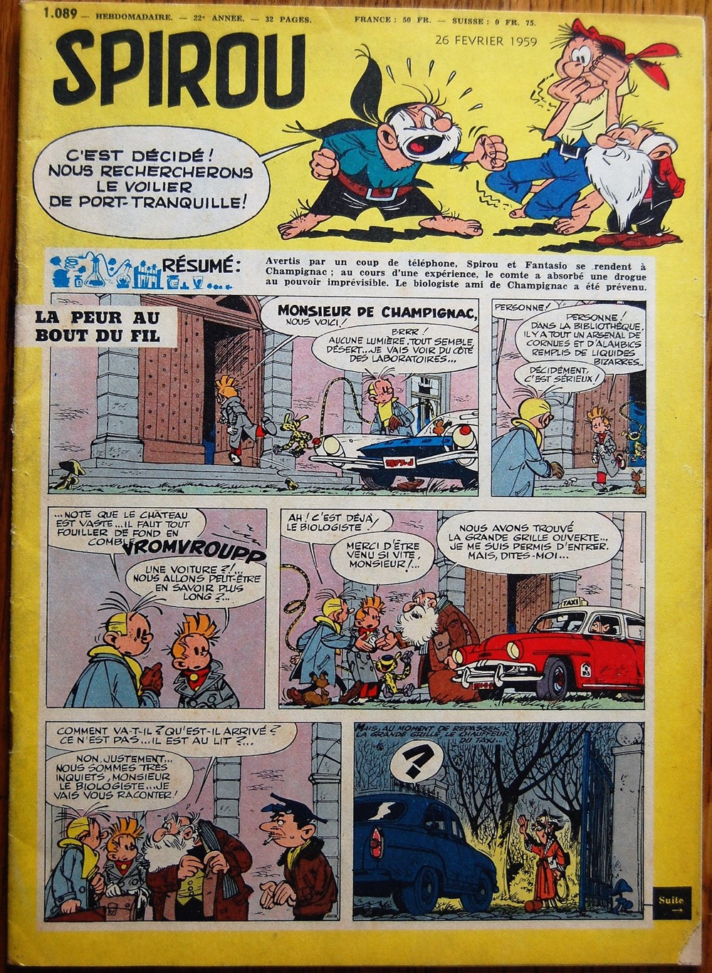Spirou - 1089 livres bd revues spirou 1089